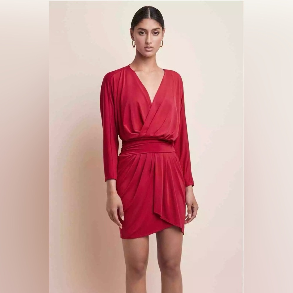 NWT Krisa Revolve Drape Skirt Surplice
Dress